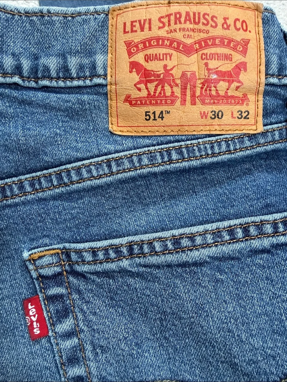 Mens Levi’s 514 Slim Straight Fit Jeans 2025 Size 30x32